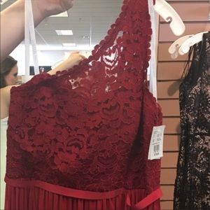 Long Lace Bridesmaid Dress Davids Bridal